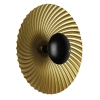 Ryflowana ścienna lampa Sola LP-0105/1W GD okragła do salonu złoty czarny