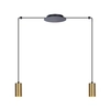 Wisząca lampa minimalistyczna Vigo K-4891 metalowe oprawki patyna