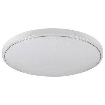 Okrągła LAMPA sufitowa BRUCE 2118 Rabalux metalowy plafon LED RGB 60W 3000K - 6000K z pilotem chrom