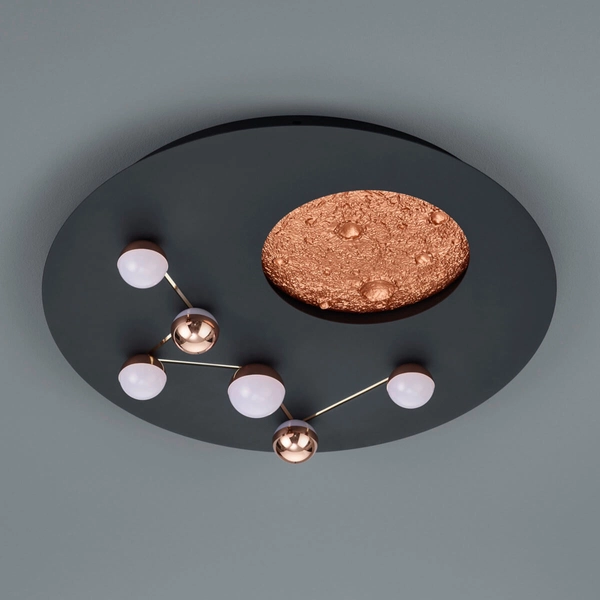 Plafon ściemnialny ZODIAC 644810132 LED 42W 2300-4000K czarny złoty