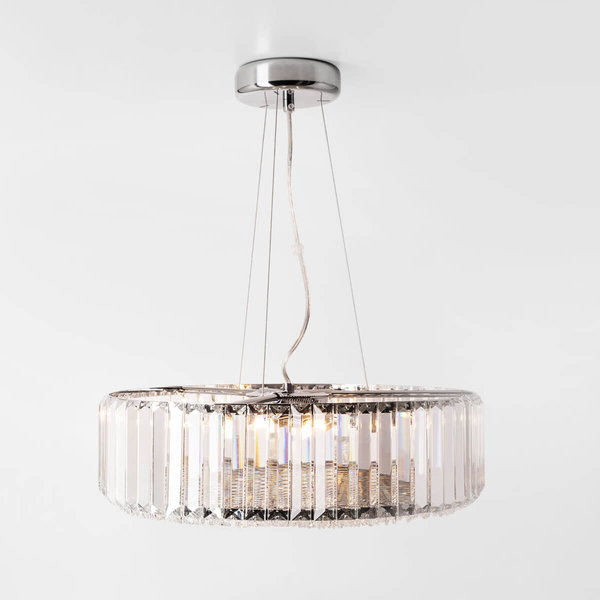 Lampa wisząca PRINCE P0360-05B-F4AC kryształowa glamour przezroczysty