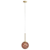 Wisząca lampa nad stół Bosso 1119XS40_CK Aldex ball brązowa mosiądz