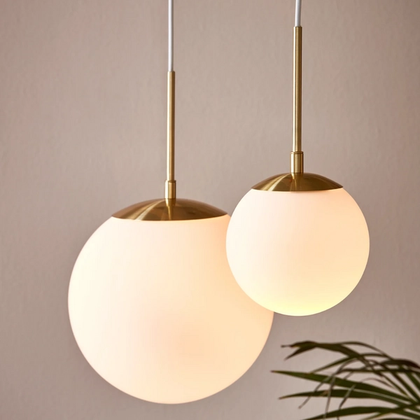 Lampa wisząca Grant 2010553035 Nordlux kula ball biała