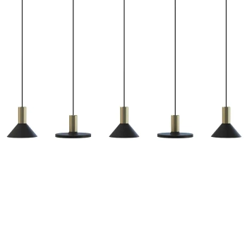 Wisząca lampa nad stół HERMANOS 8032 do jadalni czarna