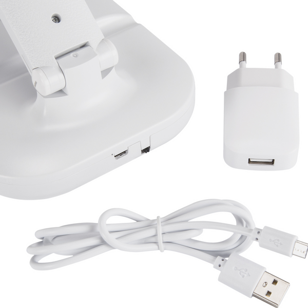 Industrialna lampka biurowa ZET 03724 Ideus LED 5W 4300K dotyk biała