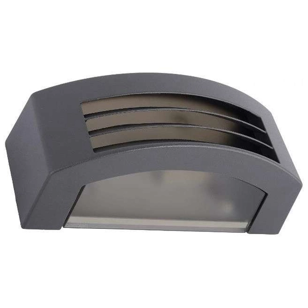 Zewnętrzna LAMPA elewacyjna ORINOKO 4387 Nowodvorski ogrodowa OPRAWA ścienna KINKIET prostokątny IP44 outdoor szary