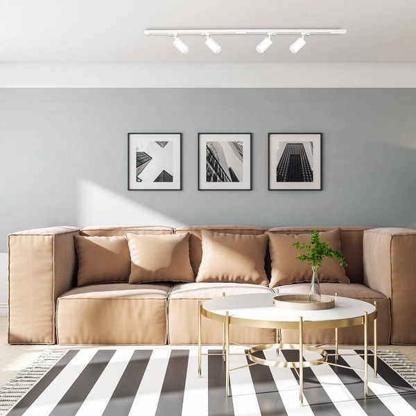 Zestaw lampy szynowej z prowadnicą i złączkami ML1688 regulowana biała