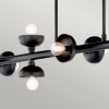 Podłużna wisząca lampa Palta KL-PALTA-LP10-BK belka czarna