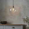 Wisząca lampa nad stół L&-1100948 Light& kopuła szklana mosiądz