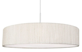 Biała lampa wisząca Turda 8945 abażurowy zwis pokojowy nowoczesny