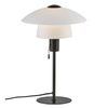 Skandynawska lampa biurkowa Verona 2010875001 Nordlux biała czarna