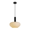 Owalna lampa wisząca Gater PND-23541A-1-BK-OP do kuchni czarny