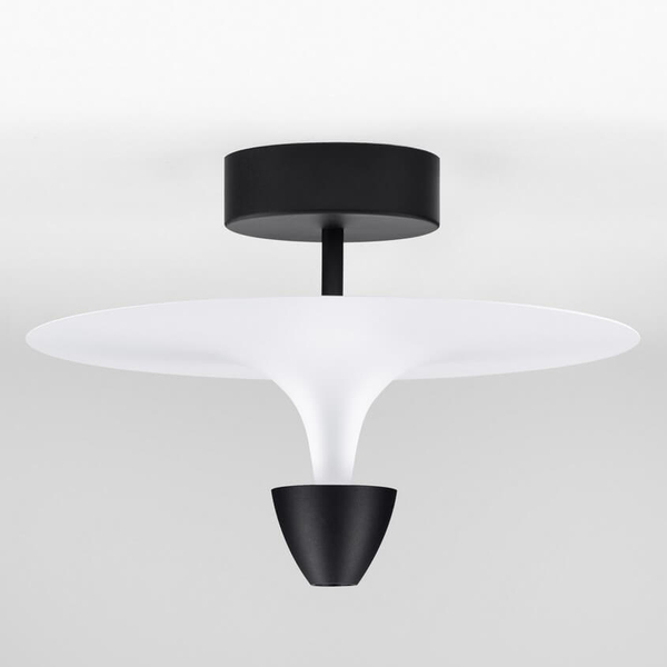 Sufitowa lampa talerz UCURENA LE44638 LED 11W 3000K metalowa biała czarna