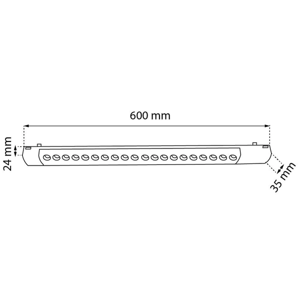 Sufitowa lampa na szyny Komatsu 6055 LED 10W 3000K spot do salonu czarny