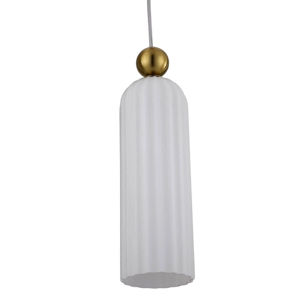 Lampa wisząca Piega LP-939/1P white Light Prestige jednopłomienny zwis biały do sypialni