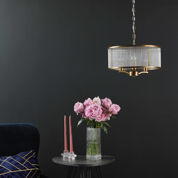 Jadalniana lampa wisząca Evelyn EVE0363 szklana brązowy przezroczysty