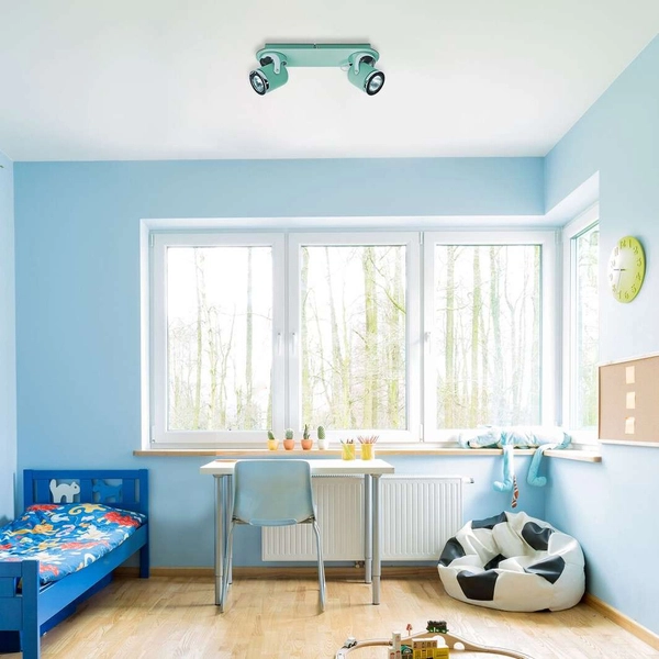 Sufitowa LAMPA regulowana APRIL 5034 Rabalux metalowa OPRAWA reflektorki miętowe chrom