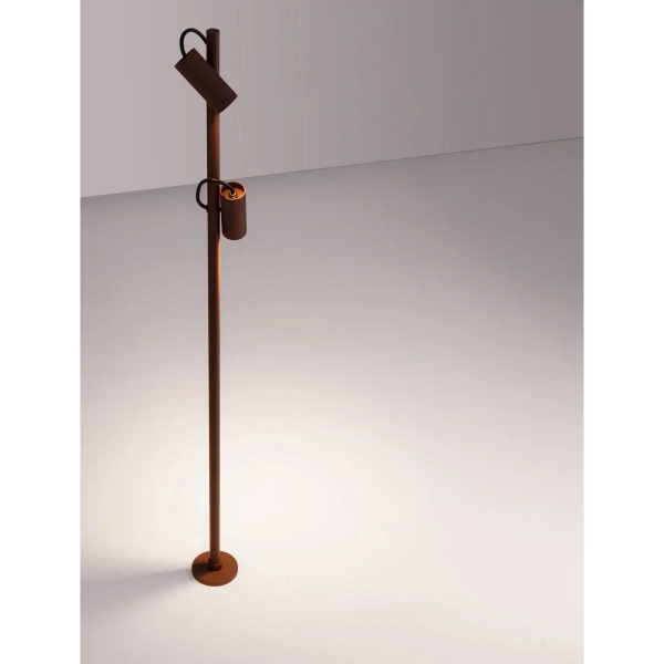 Stojąca lampa zewnętrzna SALVIRA LE75169 LED 13W 3000K IP65 rdzawy