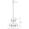 Loftowa LAMPA wisząca CROWN 107921 Markslojd skandynawska OPRAWA żyrandol ZWIS szklane kule balls sticks czarny przydymiony