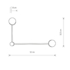 Sufitowa LAMPA nowoczesna ORBIT 7804 Nowodvorski ścienne sticks czarne