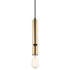 LAMPA wisząca TORLA PEN-5041-1-BKBR Italux metalowa OPRAWA tuba zwis OPRAWKA na żarówkę mosiądz