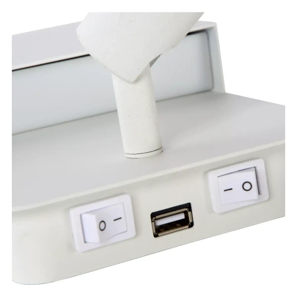 Ścienna lampa z regulacją BOXER 79200/08/31 Lucide LED 5W+3W 3000K biały