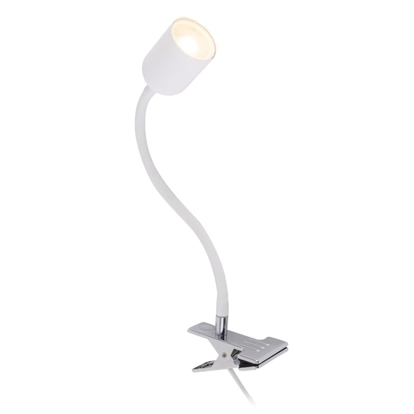 Lampka biurkowa z klipsem Top 4559 TK Lighting na wysięgniku metalowa biała