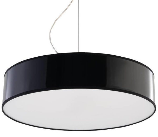 Lampa wisząca ARENA 45 SL.0118 Sollux okrągła do salonu czarne