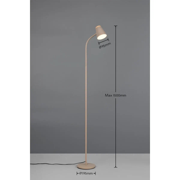 Regulowana lampa podłogowa PONGO R45831143 LED 4,5W 3000K beżowy