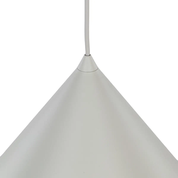 Metalowa lampa zwis CONO 10061 stożkowa nad stół beżowy