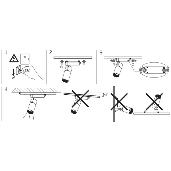 Lampa tuba do szyny 1-fazowej Profile Tinos 10381 Nowodvorski LED 7W 3000K punktowa