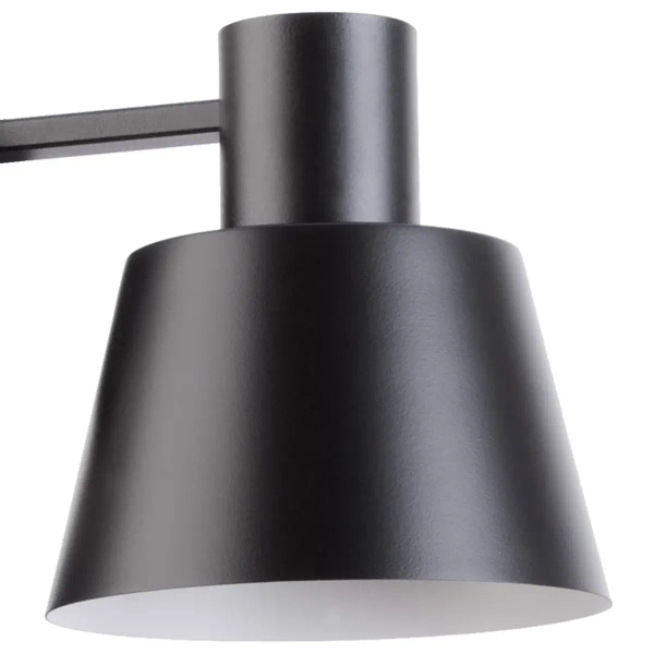 Metalowa lampa ścienna Dunka 31782 do salonu czarny biały