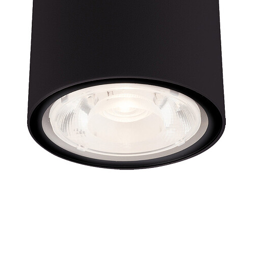Zewnętrzna LAMPA sufitowa stropowa EDESA 9107 Nowodvorski metalowa OPRAWA downlight LED 6W 3000K outdoor IP54 czarny