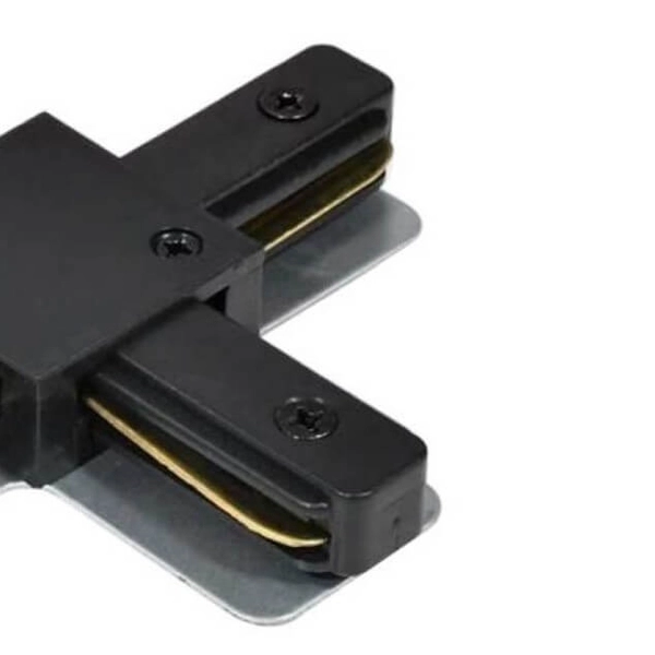 Krzyżowy ŁĄCZNIK VISION KX1B do 1-fazowego systemu szynowego czarny