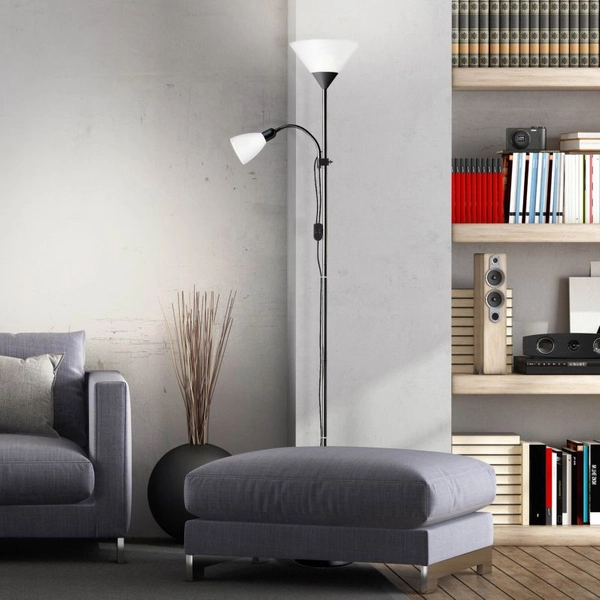 Salonowa lampa stojąca Spari 93008/76 do czytania czarna