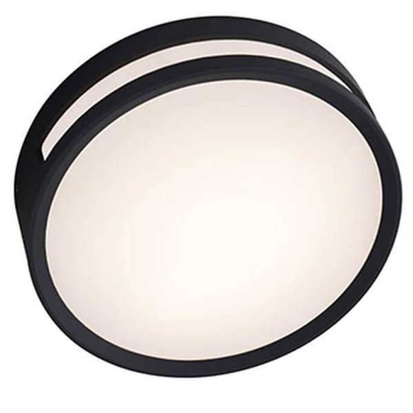Sufitowa LAMPA plafon ROLA 6382201012 Lutec okrągła OPRAWA metalowy kinkiet LED 13W 3000K zewnętrzny IP54 czarny