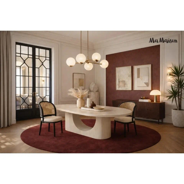 Stół do nowoczesnych jadalni ICARO MM001501100345 beżowy drewniany 120cm