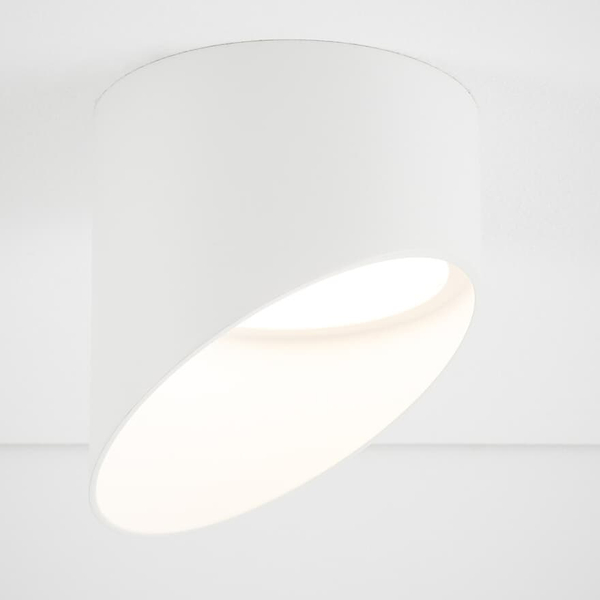 Okrągła lampa sufitowa tuba Hvar 10488 Nowodvorski podtynkowa biała