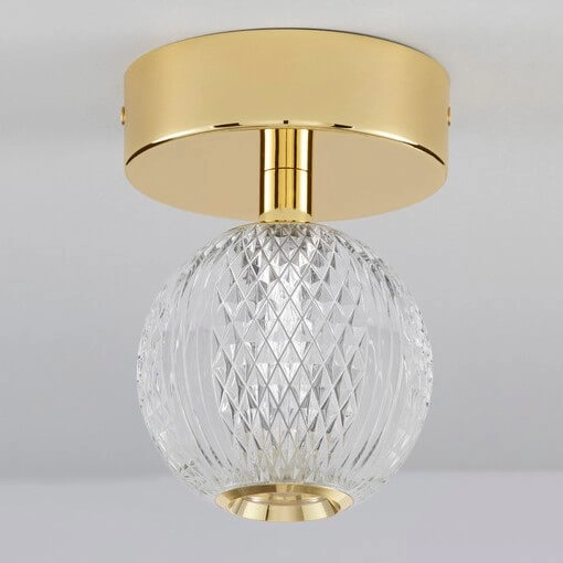 Przysufitowa lampa CANA LE42691 LED 6W 3200K kula złoty przezroczysty