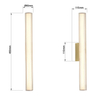 Ścienna lampa Linea LP-0510/1W-45 GD LED 8W 3000-6000K IP44 tubka złota