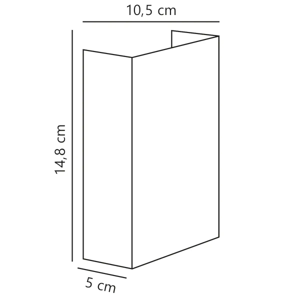 Ogrodowa lampa ścienna Fold 2019041031 LED 7,5W 3000K IP54 cyna