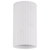 Nasufitowa lampa salonowa Tune 10023 tubka loftowa prążkowana biała