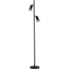 Lampa stojąca z regulacją MARENZO LE45613 podwójna czarna brązowa