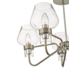 Sufitowa lampa szklana Keta KET5446 do jadalni przezroczysta chrom