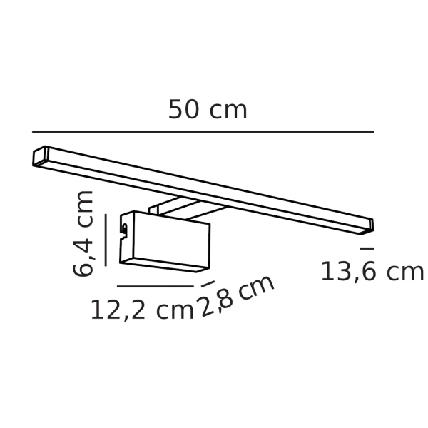 Ścienna lampa nad lustro MARLEE 2110701001 LED 8,9W 3000K IP44 biała