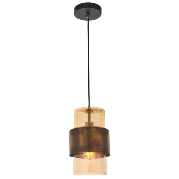 Zwisowa lampa L&-190599 Light& nad stół loftowa patyna mosiądz