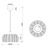 Zawieszana lampa INGA 312200136 Trio koszyk pleciona ratan brązowy