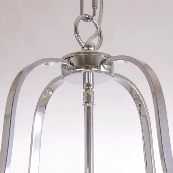 Retro LAMPA wisząca NEW YORK P08434CH Cosmolight industrialny zwis do jadalni przezroczysty