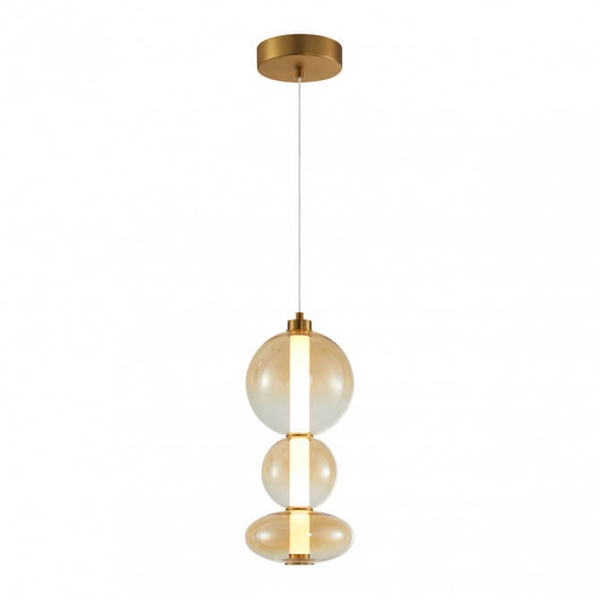 Wisząca lampa Sonte PND-24352V-24W-AB-AMB Italux LED 40W 3000K antyczny brąz