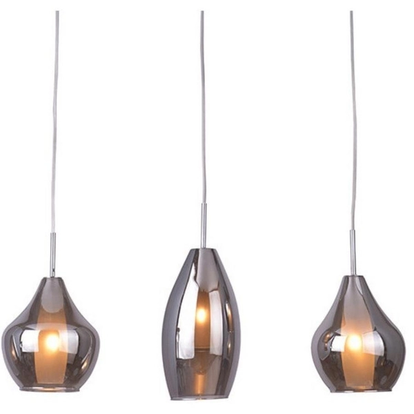 Potrójna lampa wisząca Amber Milano AZ2149 Azzardo chrom